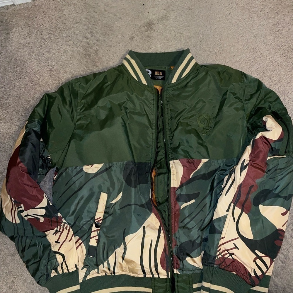 New zero foxtrot gear bomber jacket without tags Large L pit to put 25 t-b 28 - Picture 8 of 12